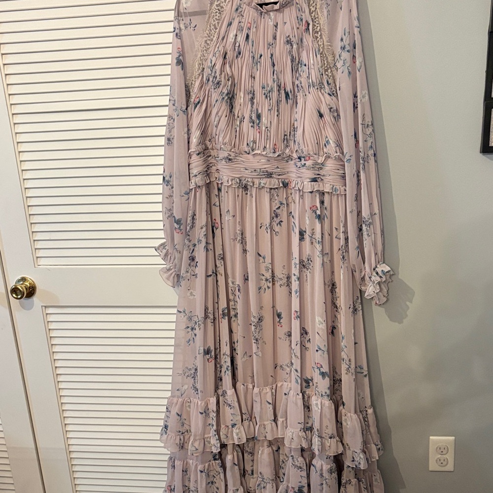 Floral Long Sleeve Maxi Dress
